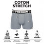 Voir la diapositive 2 : FREEGUN Lot de 6 Boxers coton homme Uni