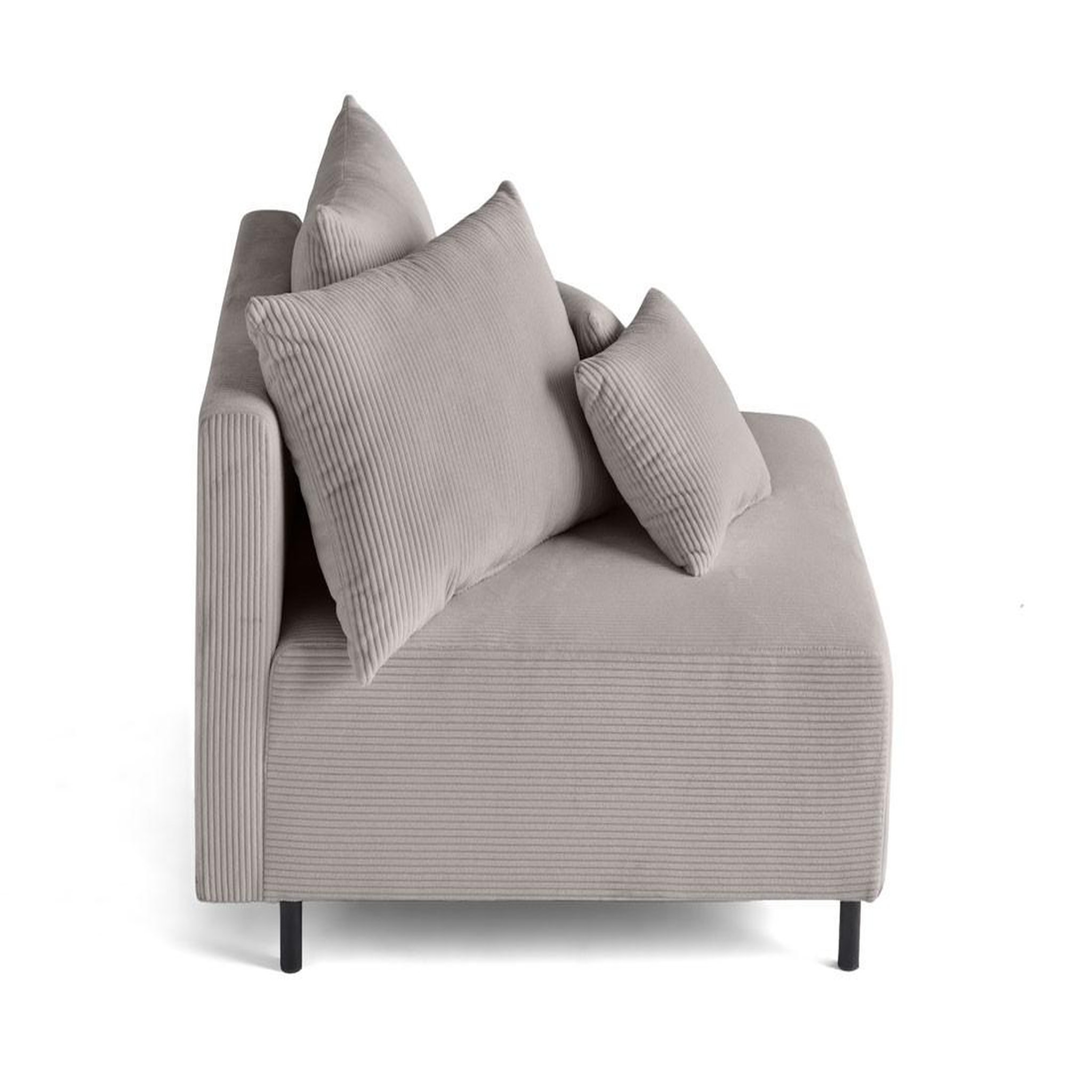 Voir la diapositive 3 : BEST MOBILIER Edinburg - module d'assise - en velours côtelé