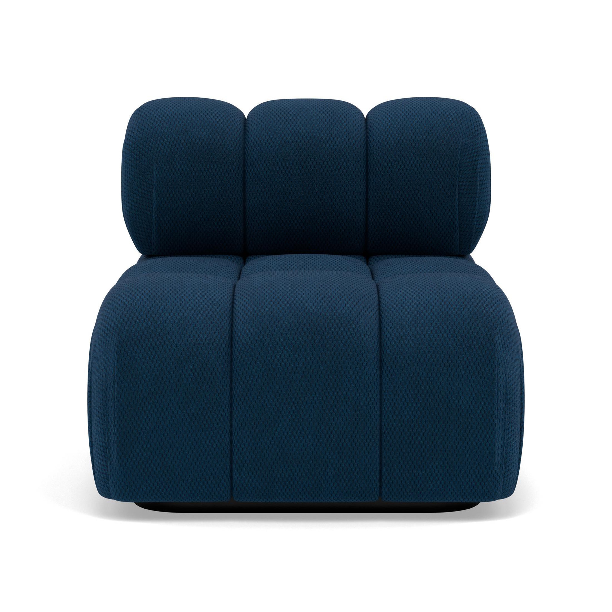 Voir la diapositive 1 : BEST MOBILIER Ruby - module d'assise en velours texturé