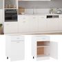 Voir la diapositive 2 : VIDAXL Armoire de plancher a tiroir Blanc 50x46x81,5cm Bois ingenierie