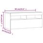 Voir la diapositive 6 : VIDAXL Meuble TV avec lumieres LED Chene marron 90x35x40 cm