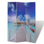 Voir la diapositive 2 : VIDAXL Cloison de separation pliable 120 x 170 cm Plage