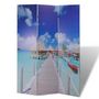 Voir la diapositive 2 : VIDAXL Cloison de separation pliable 120 x 170 cm Plage