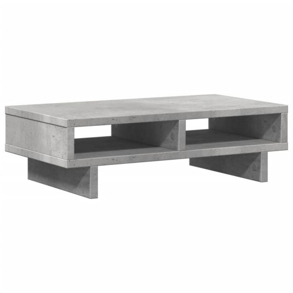 VIDAXL Support de moniteur gris béton 50x27x15 cm bois d ingénierie