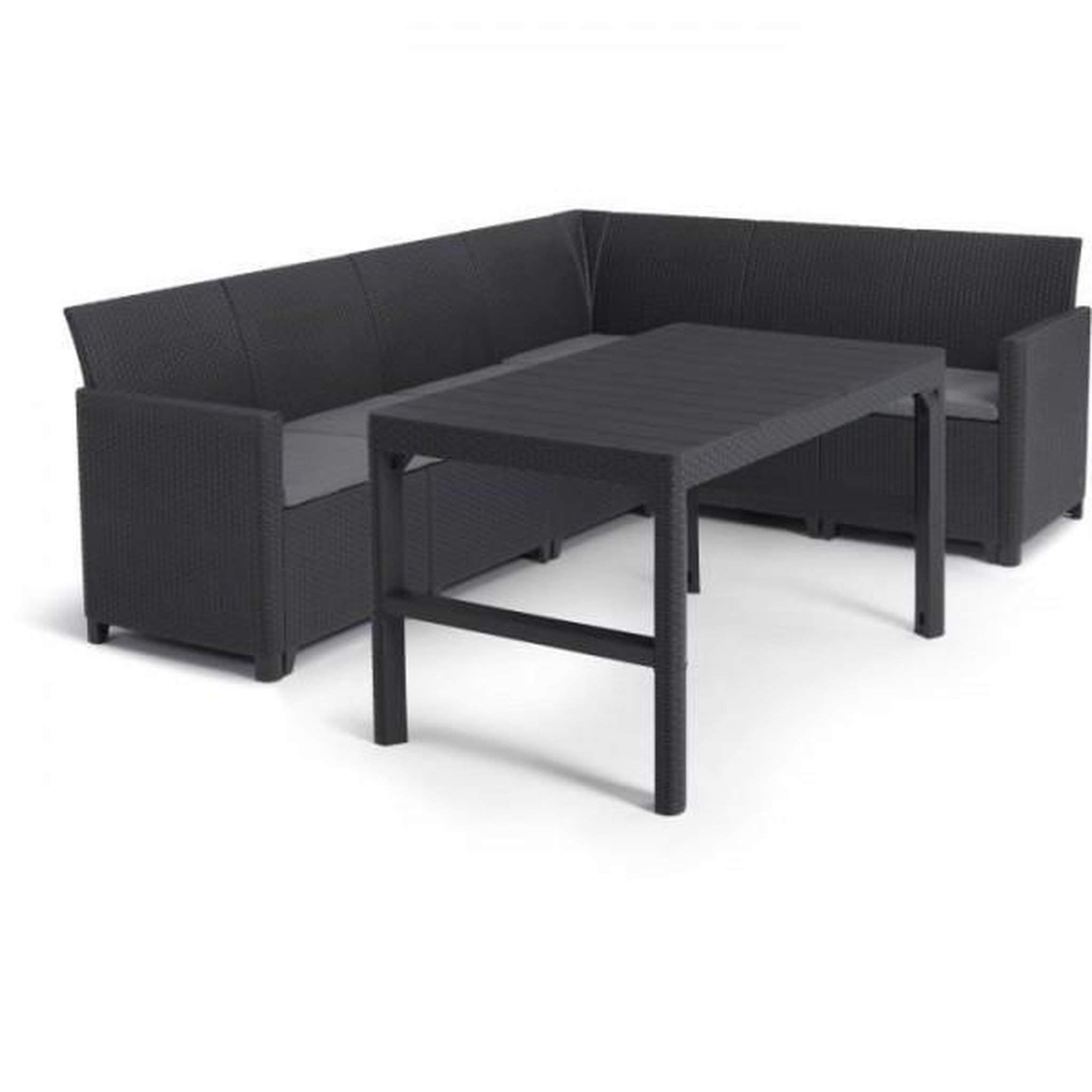 Voir la diapositive 3 : ALLIBERT by KETER Salon de jardin avec table basse 2 en 1 - en résine - Allibert by KETER - 6 personnes - SanRemo - Gris graphite