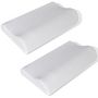 Voir la diapositive 2 : VIDAXL Set de 2 oreillers ergonomiques en mousse a memoire de forme