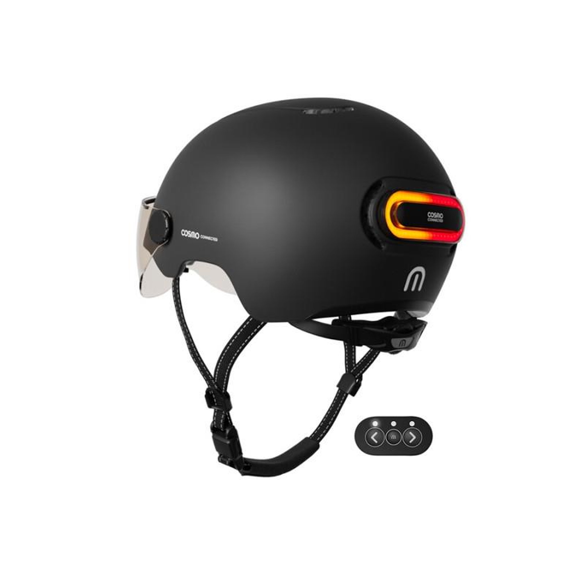 Voir la diapositive 2 : COSMO CONNECTED Casque vélo Cosmo Connected Fusion Noir Mat