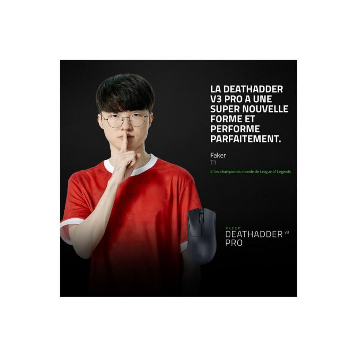 Razer Souris Razer DEATHADDER V3 PRO BLACK