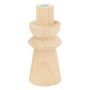 Voir la diapositive 4 : ATMOSPHERA Duo de bougeoirs en bois - Beige