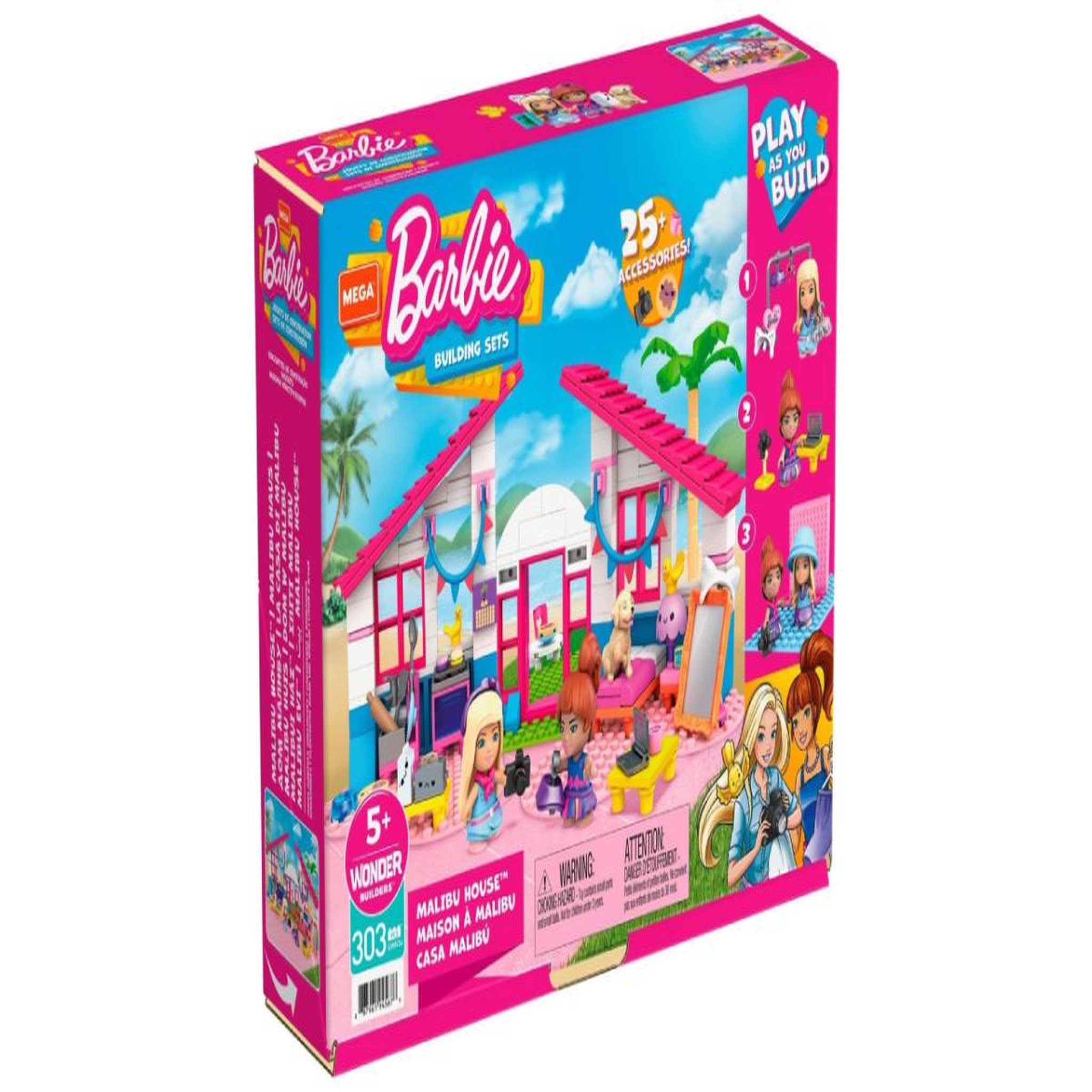 Voir la diapositive 1 : MEGA Mega construx Barbie - Maison à Malibu