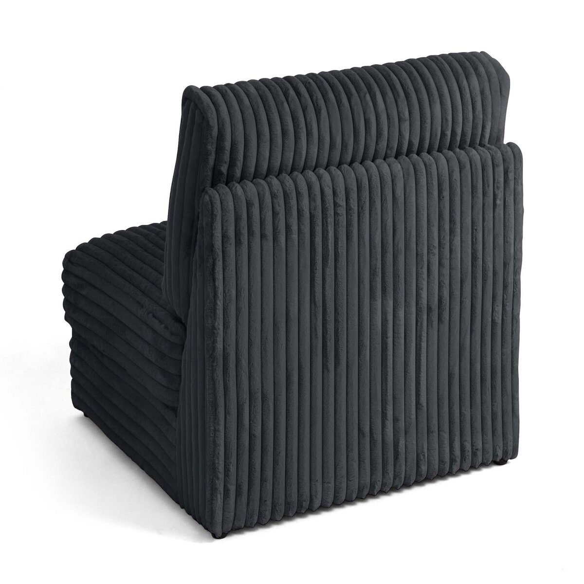 LISA DESIGN Jasper - module d'assise - en fausse fourrure côtelée