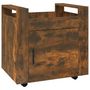 Voir la diapositive 2 : VIDAXL Chariot de bureau Chene fume 60x45x60 cm Bois d'ingenierie