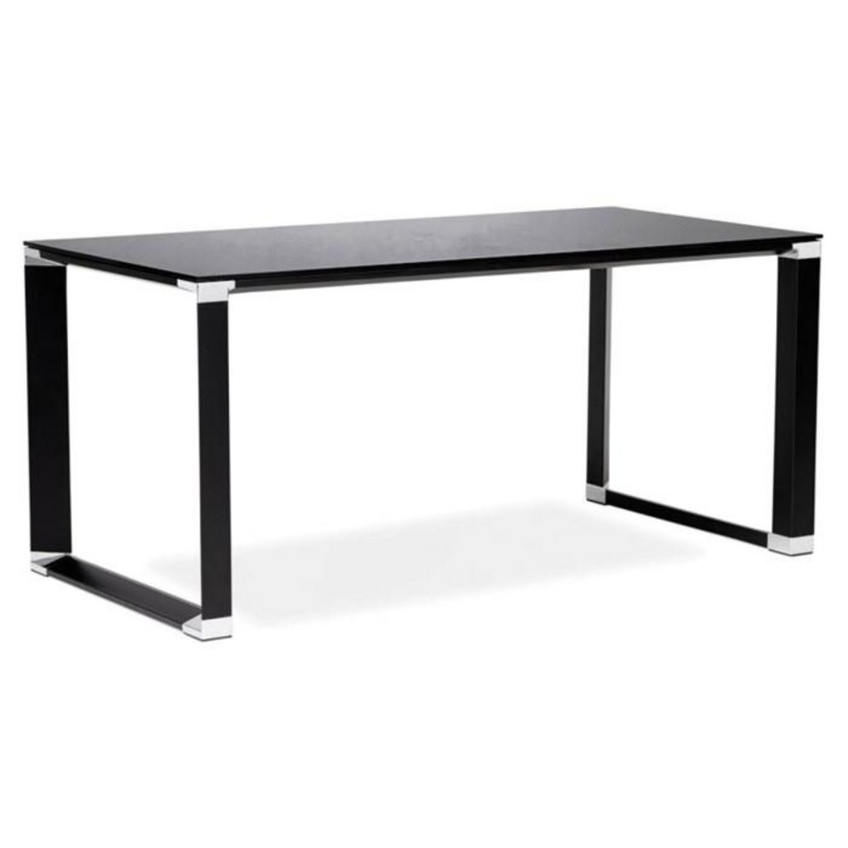 Paris Prix Bureau Design en Verre  Hovik  160cm Noir
