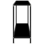 Voir la diapositive 3 : VIDAXL Table console Noir 120x35x75 cm Verre trempe