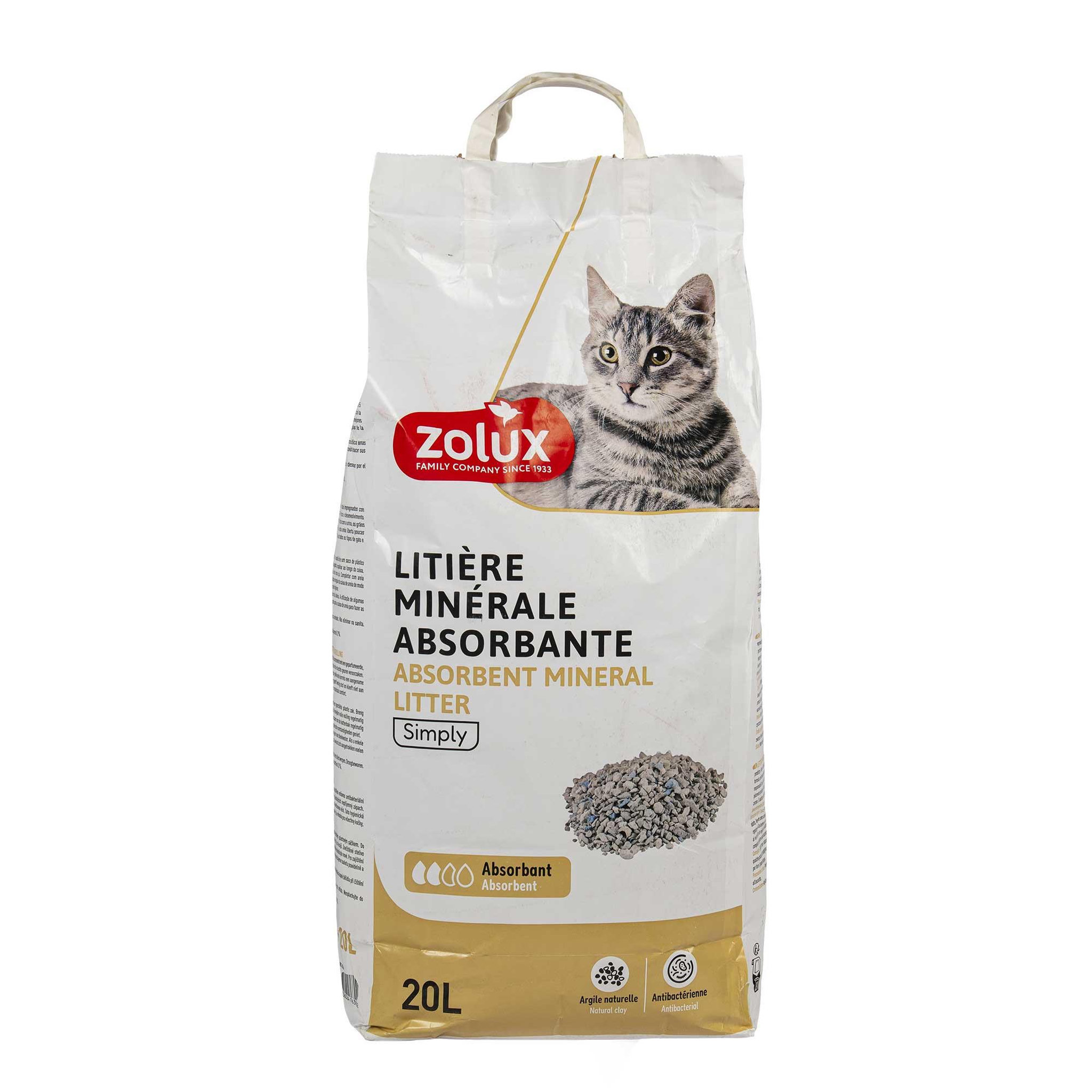 Voir la diapositive 4 : Zolux Litière Purecat absorbante parfumée 20L - ZOLUX