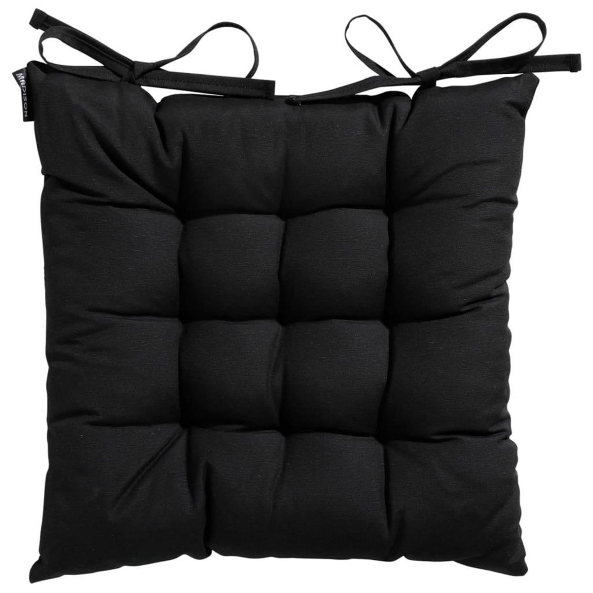 MADISON Madison Coussin de siege Panama 46x46 cm Noir