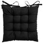 Voir la diapositive 2 : MADISON Madison Coussin de siege Panama 46x46 cm Noir