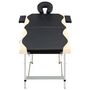 Voir la diapositive 2 : VIDAXL Table de massage pliable 2 zones Aluminium Noir et beige