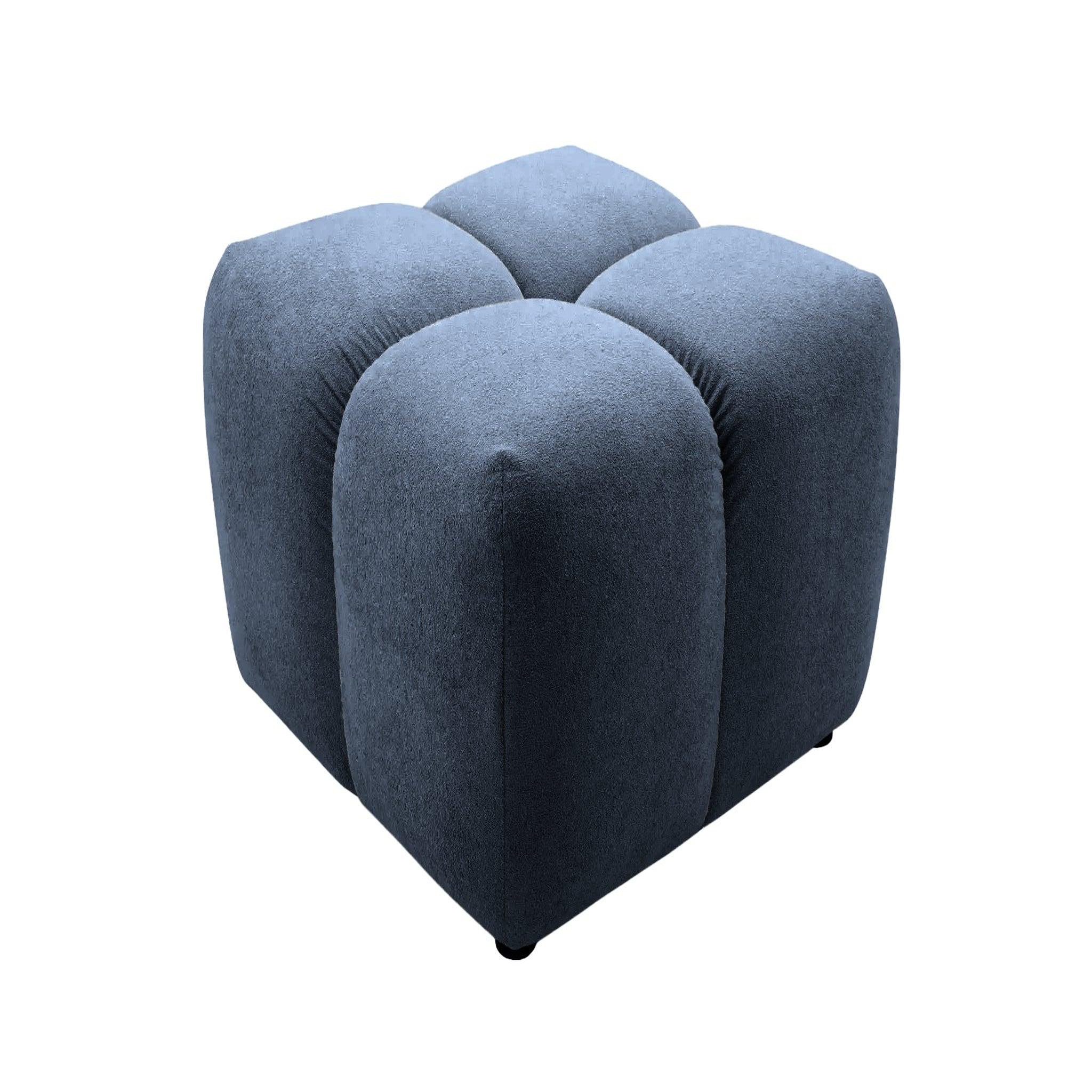 Voir la diapositive 1 : CASANOVA PARIS Maria - pouf en tissu lisse