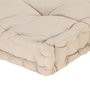 Voir la diapositive 5 : VIDAXL Coussin de plancher de palette Coton 120x40x7 cm Beige