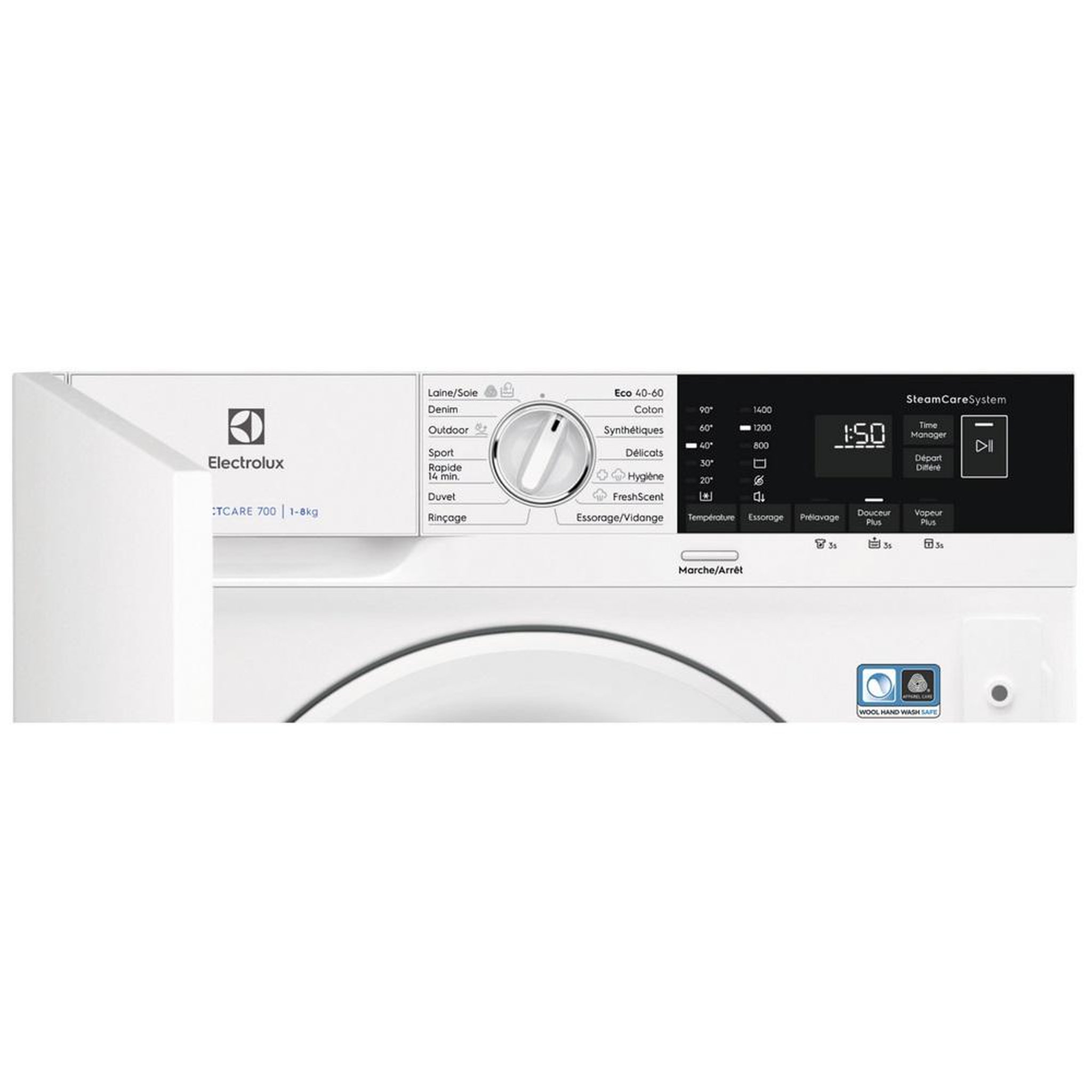 Voir la diapositive 5 : ELECTROLUX Lave-linge intégrable 8kg 1400 tours/min - ew7f1482bi