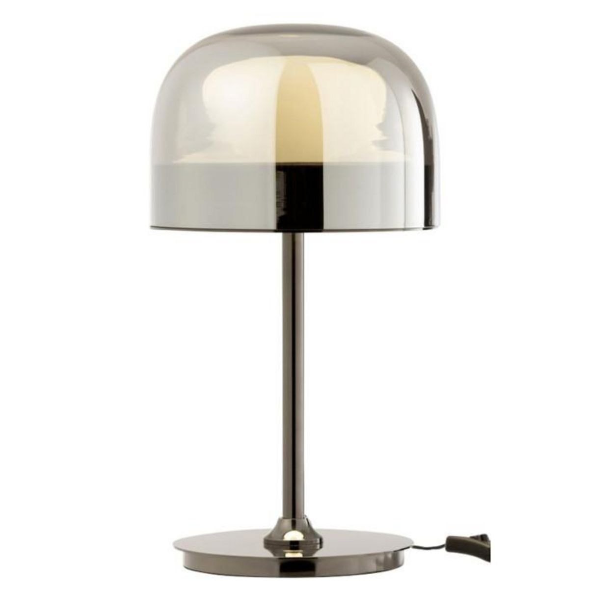 Paris Prix Lampe à Poser Verre & Métal  Topja  44cm Argent