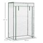 Voir la diapositive 3 : OUTSUNNY Serre de Jardin serre à tomates 1L x 0,5l x 1,5H m porte zippée déroulante acier thermolaqué PVC haute densité 140 g/m² anti-UV