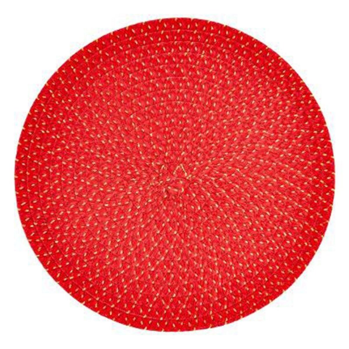  Set de Table Tressé Déco  Irisé  38cm Rouge