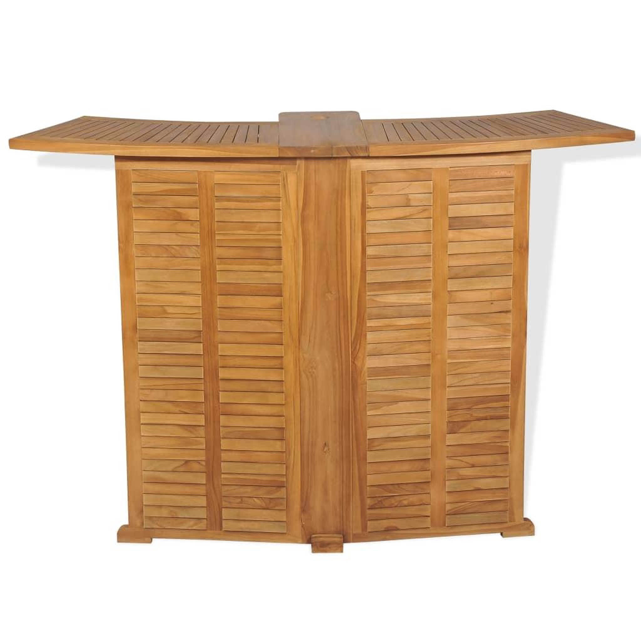 Voir la diapositive 4 : VIDAXL Table pliable de bar 155x53x105 cm bois de teck solide