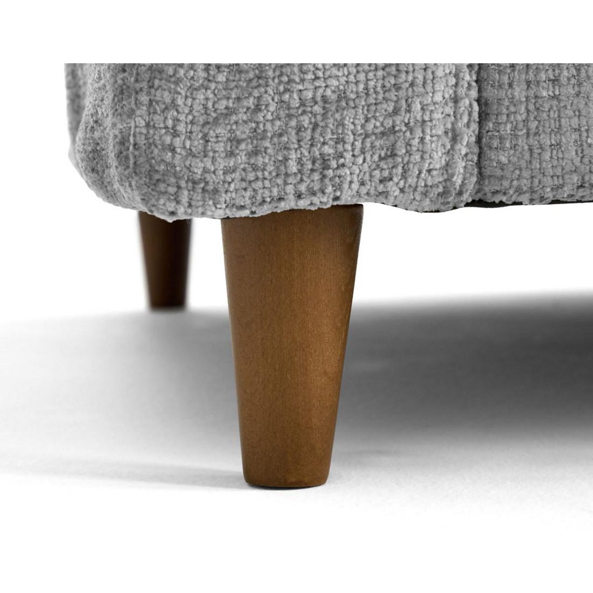 LISA DESIGN Anna - canapé droit 3 places convertible avec poche en velours texturé