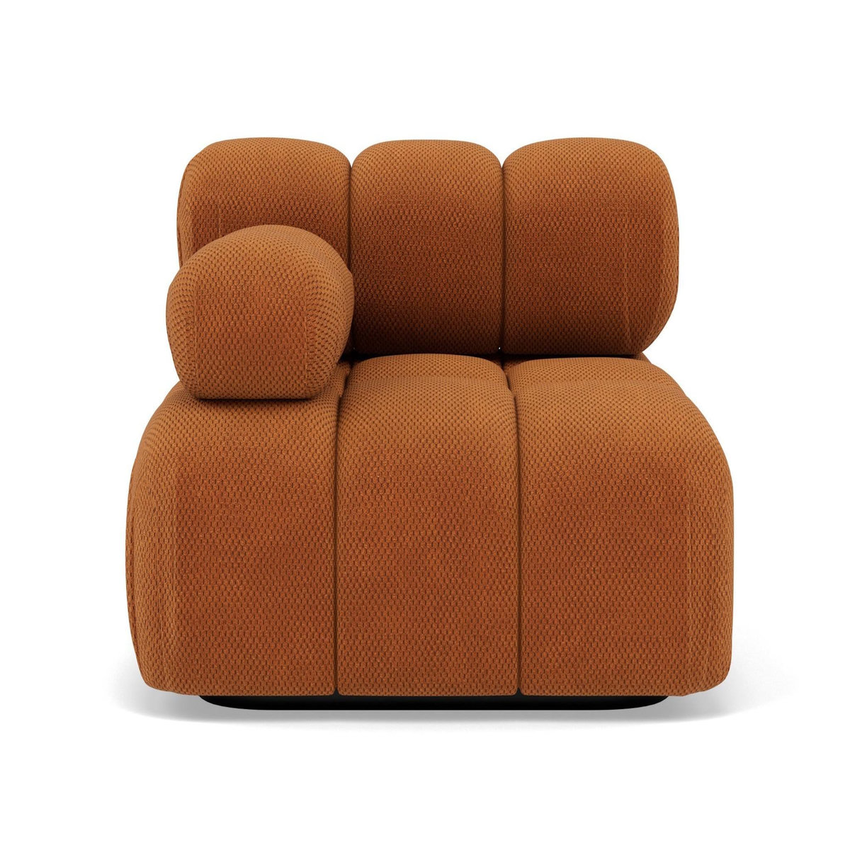 LISA DESIGN Ruby - module d'assise gauche en velours texturé