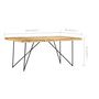 Voir la diapositive 6 : VIDAXL Table a manger 180x90x76 cm Bois de manguier massif