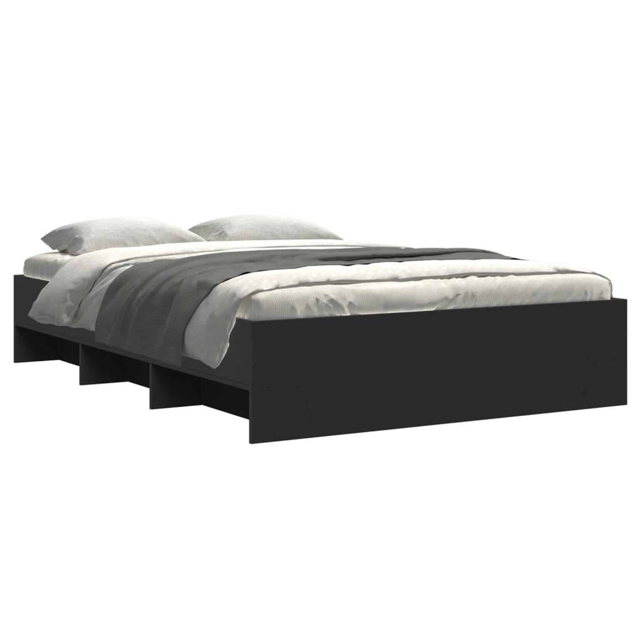 Voir la diapositive 3 : VIDAXL Cadre de lit sans matelas noir 120x200 cm