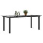 Voir la diapositive 4 : VIDAXL Table de jardin Noir 190x90x74 cm Aluminium et verre