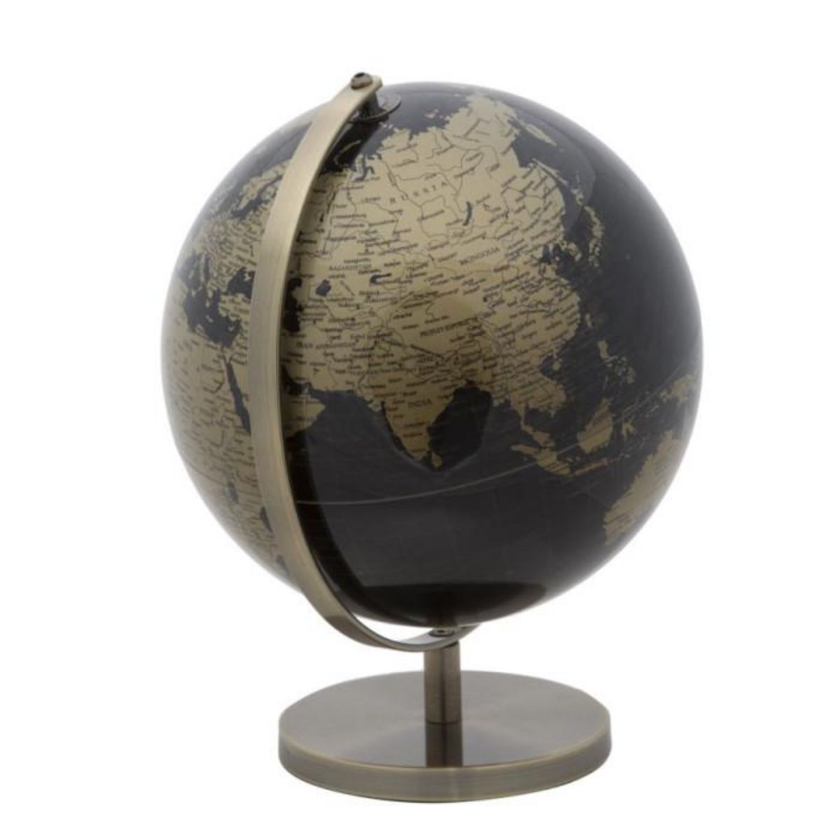 Paris Prix Globe Terrestre Déco  Map  34cm Noir & Bronze