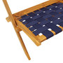 Voir la diapositive 5 : VIDAXL Chaises pliables de jardin lot de 2 avec table bleu fonce bois