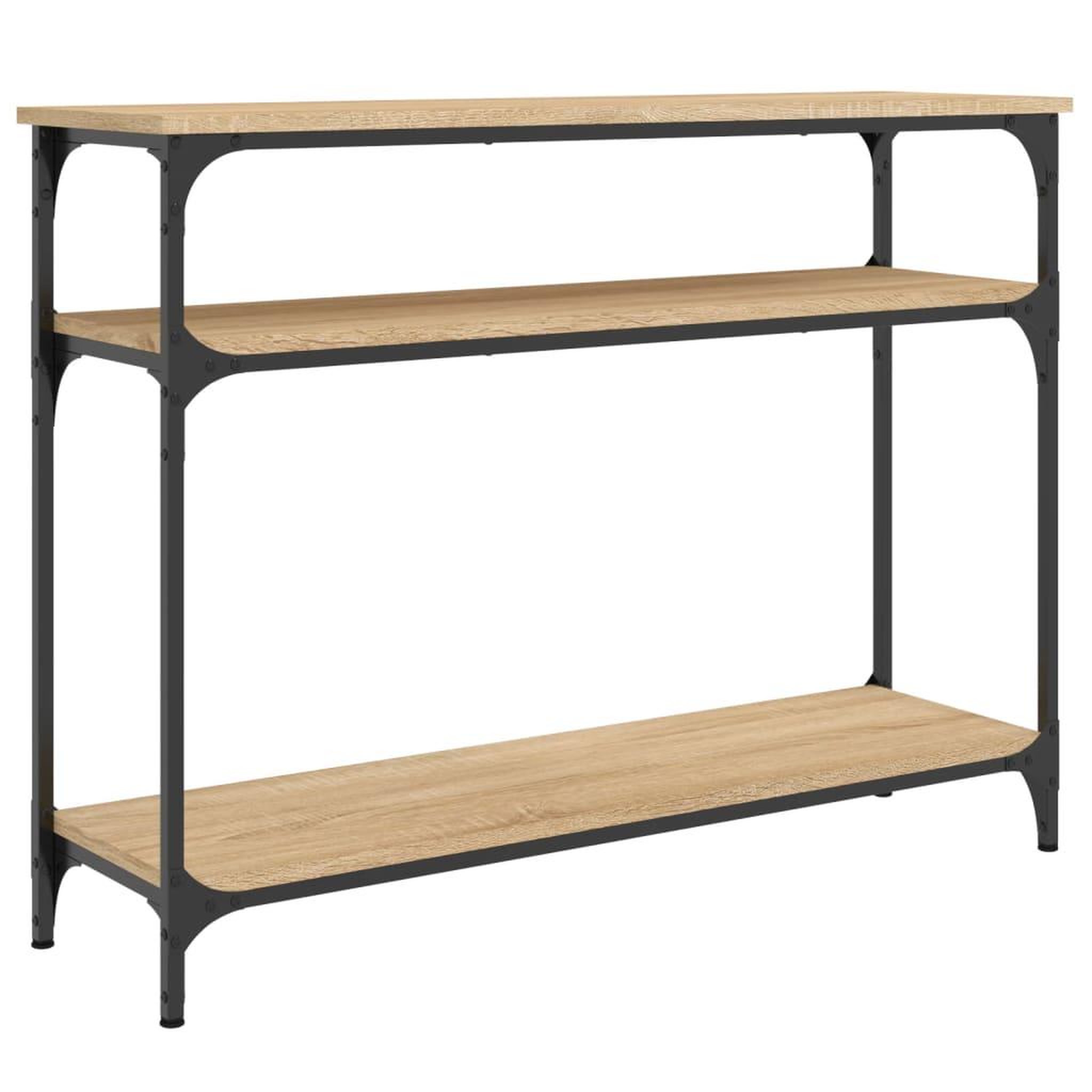 Voir la diapositive 2 : VIDAXL Table console chene sonoma 100x29x75 cm bois d'ingenierie