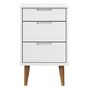Voir la diapositive 4 : VIDAXL Table de chevet MOLDE Blanc 40x35x65 cm Bois de pin massif