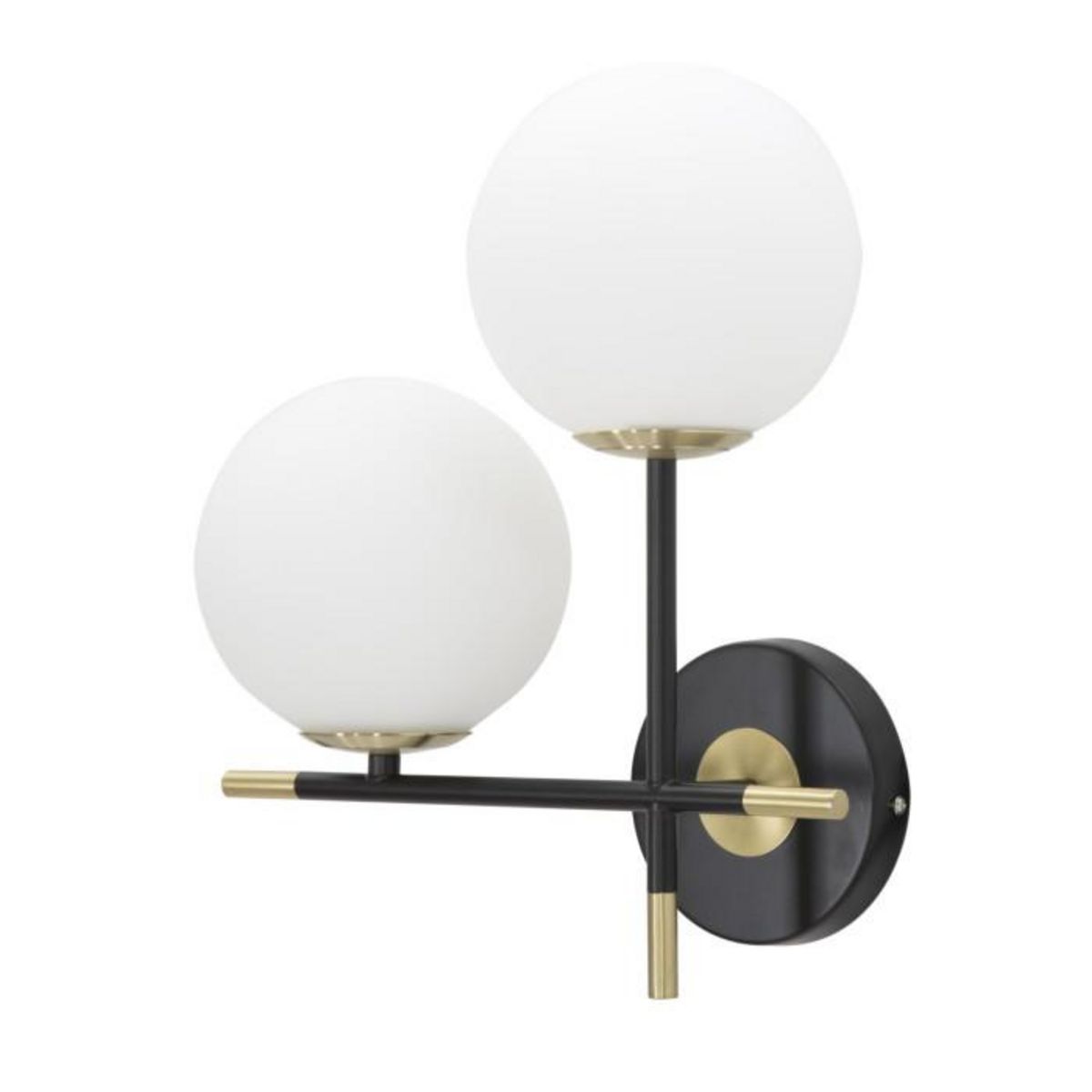 Paris Prix Applique Murale 2 Sphères  Darky  35cm Noir & Blanc