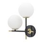 Voir la diapositive 2 : Paris Prix Applique Murale 2 Sphères  Darky  35cm Noir & Blanc