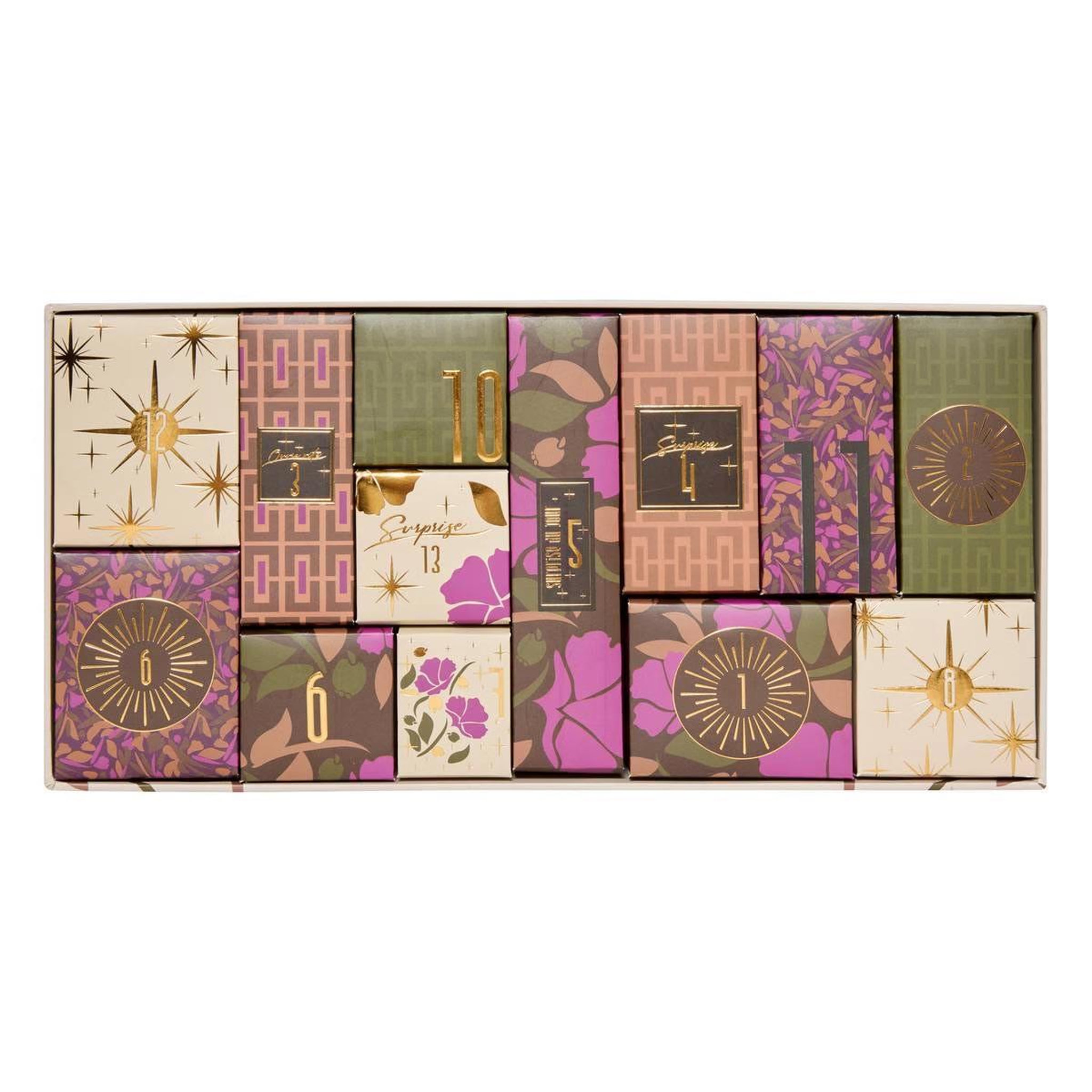 Voir la diapositive 4 : ATMOSPHERA Coffret senteur calendrier de l'avent  belli  36cm multicolore