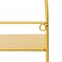 Voir la diapositive 4 : ATMOSPHERA Étagère Murale Arche en Métal  Tina  60cm Doré