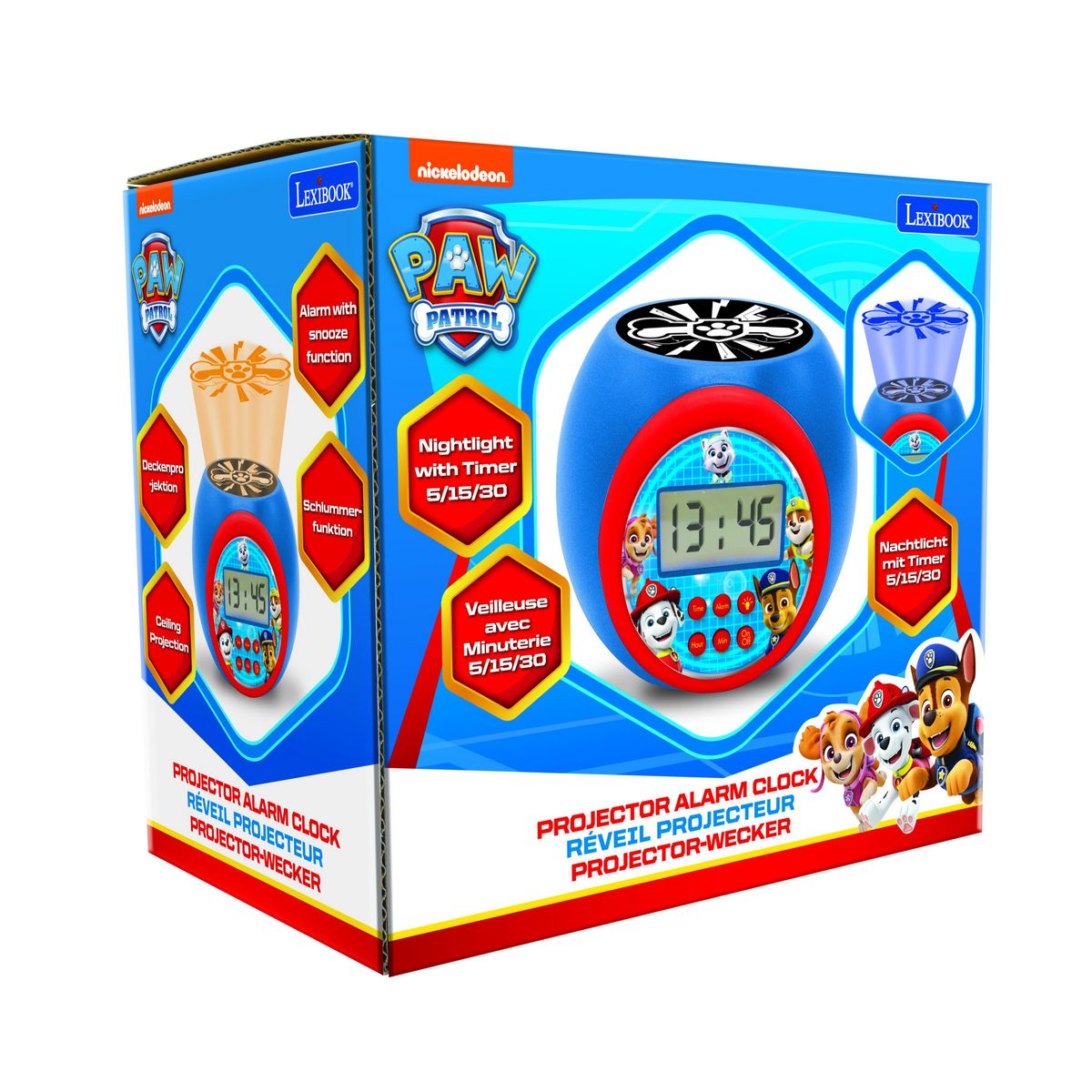 Lexibook Réveil projecteur Pat Patrouille