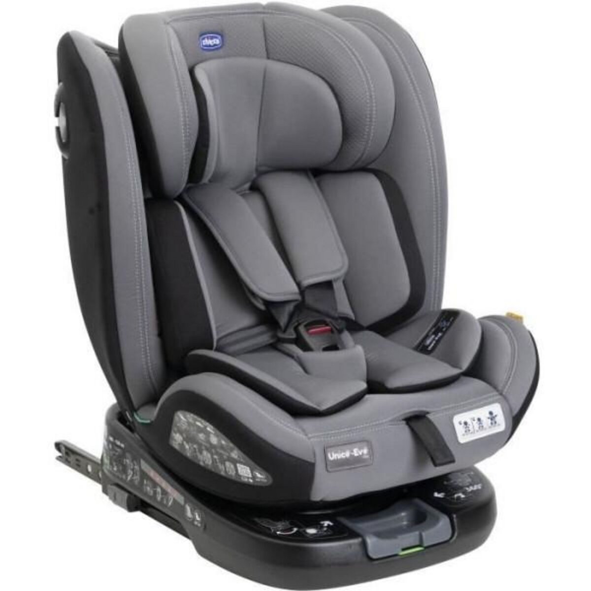 CHICCO Siege Auto Siege-auto - CHICCO - UNICO EVO - Groupe 0/1/2/3 - I-Size - Inclinable - Réducteur - Grey Black