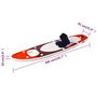 Voir la diapositive 6 : VIDAXL Ensemble de planche SUP gonflable rouge 360x81x10 cm