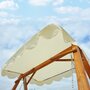 HOMCOM Balancelle balancoire hamac banc fauteuil de jardin bois de pin 2 places charge max. 300kg
