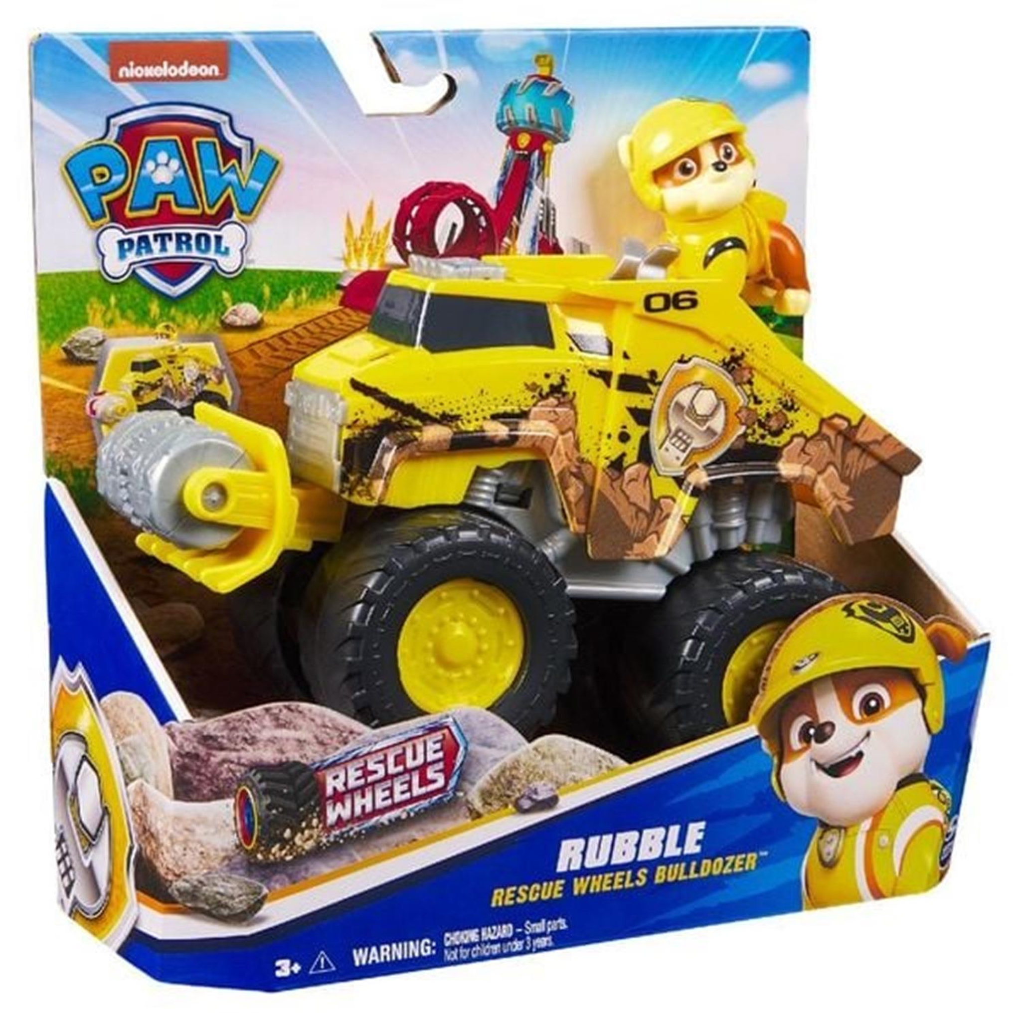 Voir la diapositive 4 : SPIN MASTER Paw Patrol - Pat Patrouille - Véhicule et figurine Ruben Rescue Wheels