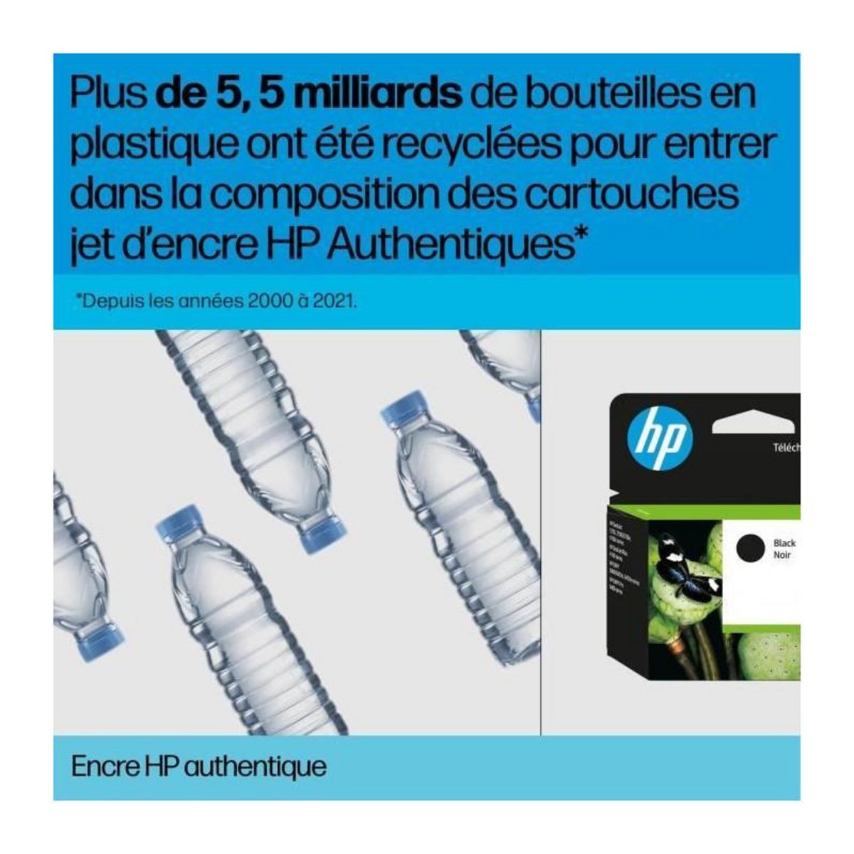HP Cartouche d'encre Originale 308 Noire EvoMore Standard - 7N0W6AE