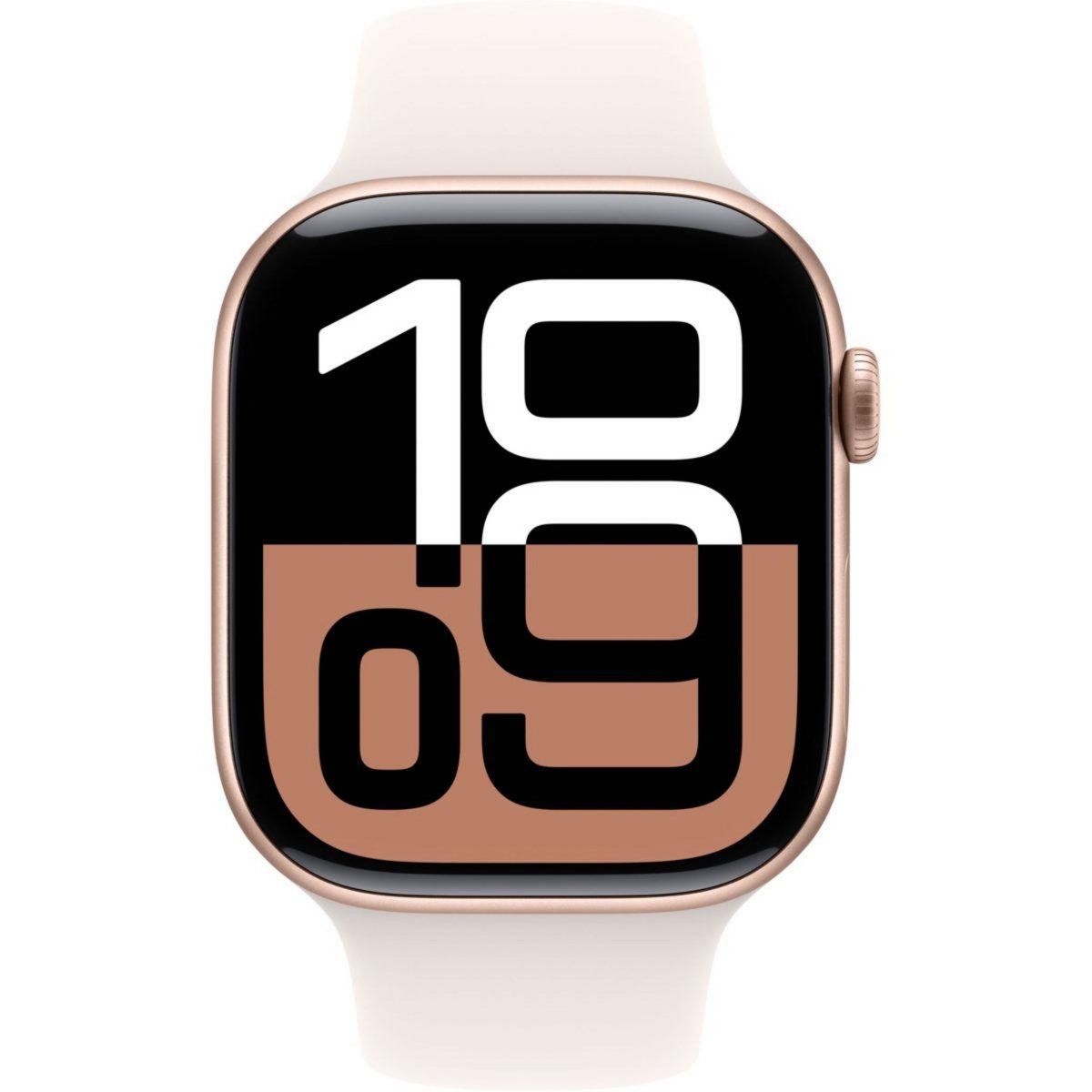 APPLE Montre connectée Serie 10 42mm Alu/Or Rose M/L
