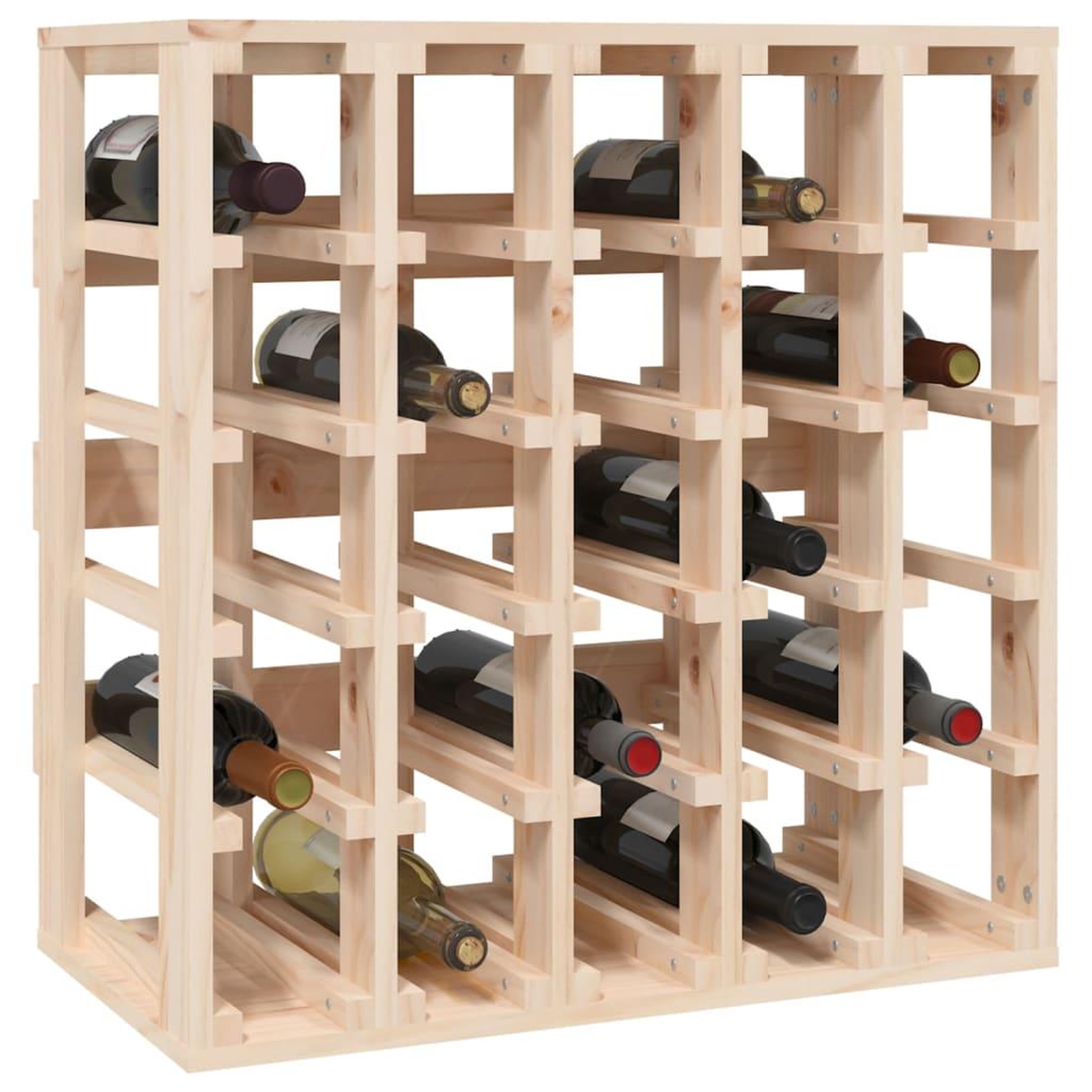 Voir la diapositive 4 : VIDAXL Casier a vin 58,5x33x60,5 cm Bois de pin massif